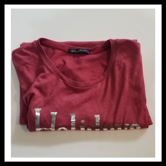 Wildfox Holidays Make Me Tipsy t shirt - Picture 3 of 6